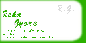 reka gyore business card